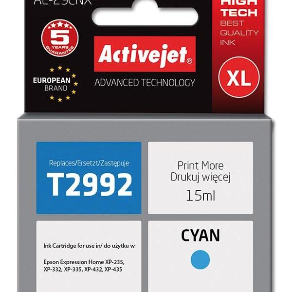 Tinteiro T2992 Compatível c/ Epson (Ciano) - ACTIVEJET