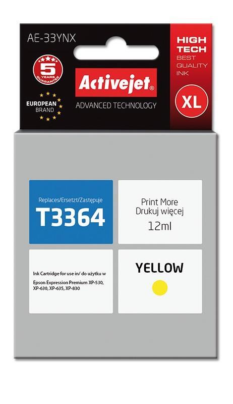 Tinteiro T3364 Compatível c/ Epson (Amarelo) - ACTIVEJET