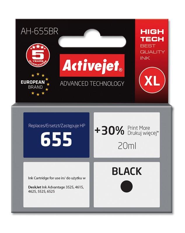 Tinteiro 655 Compatível HP (Preto) - ACTIVEJET