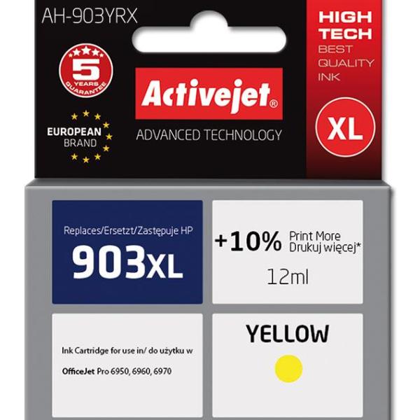 Tinteiro 903XL Compatível HP (Amarelo) - ACTIVEJET
