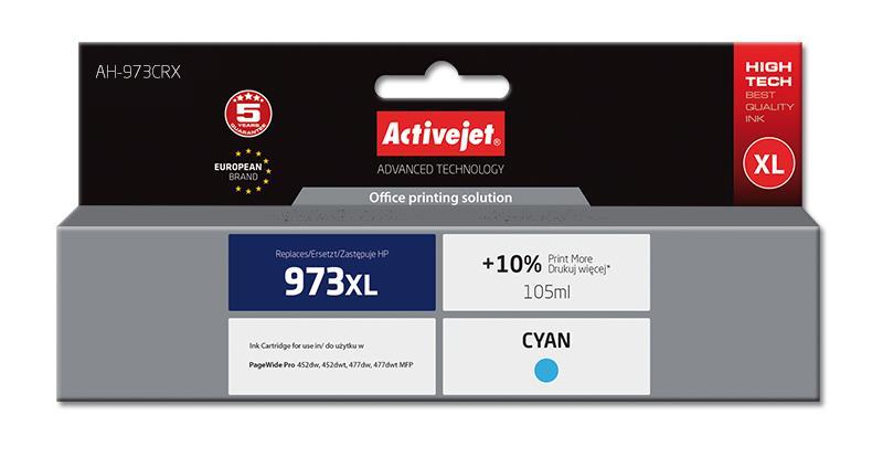 Tinteiro 973XL Compatível HP (Ciano) - ACTIVEJET