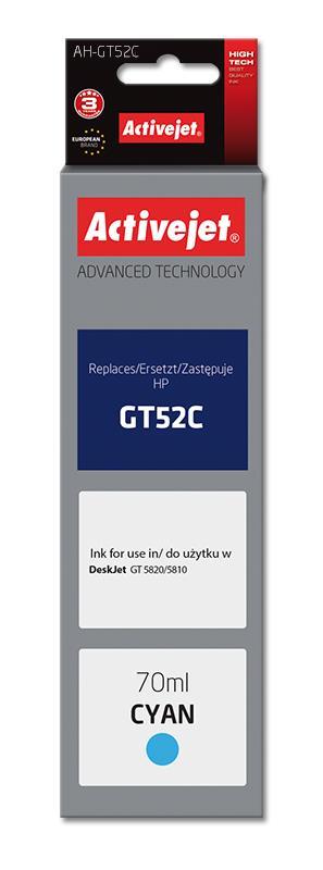 Tinteiro GT52C Compatível HP (Ciano) - ACTIVEJET