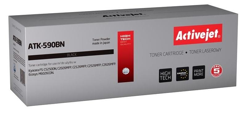 Toner ATK - 590BN Compatível Kyocera (Preto) - ACTIVEJET