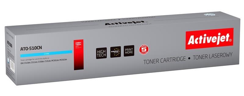 Toner ATO - 510CN Compatível Oki (Ciano) - ACTIVEJET