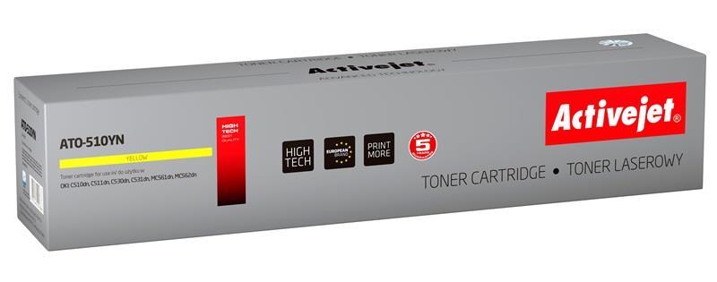 Toner ATO - 510YN Compatível Oki (Amarelo) - ACTIVEJET
