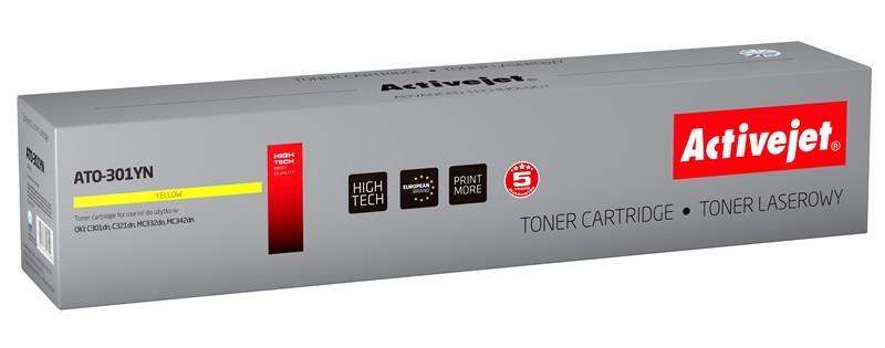 Toner ATO - 301YN Compatível Oki (Amarelo) - ACTIVEJET