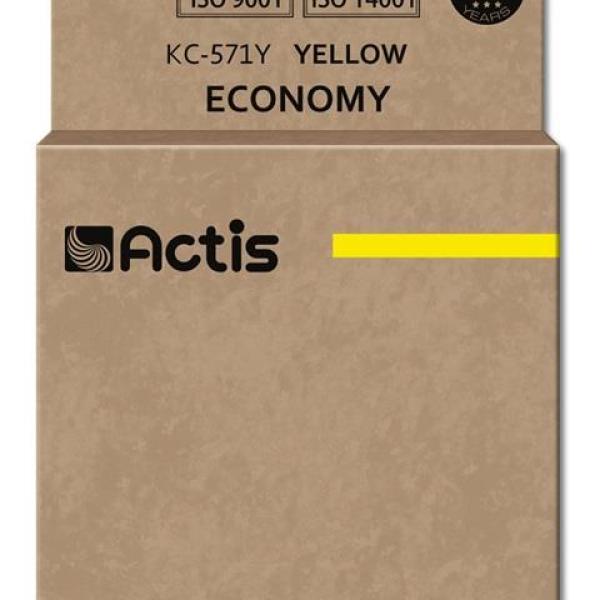 Tinteiro Compatível CLI - 571YXL Canon (Amarelo) - ACTIS