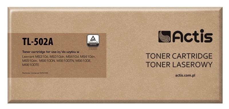 Toner TL - 502A Compatível Lexmark (Preto) - ACTIS