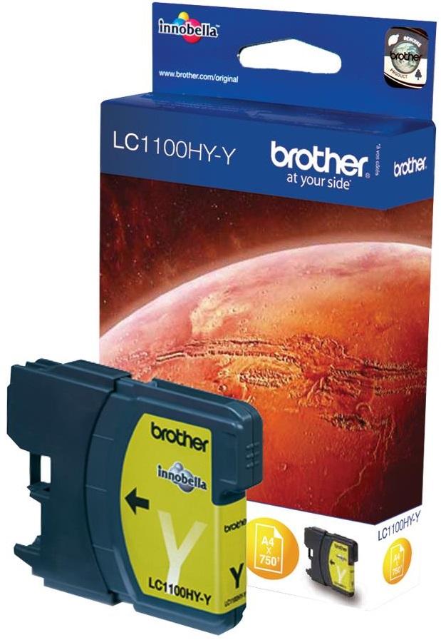 Tinteiro LC - 1100HYY Original (Amarelo) - BROTHER (Recondicionado)