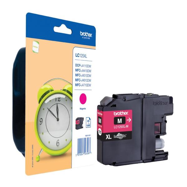 Tinteiro LC - 125XLM Original (Magenta) - BROTHER