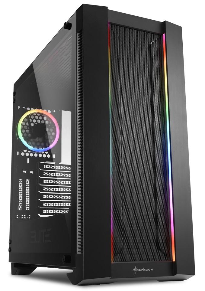 Caixa Extended - ATX Elite CA200M RGB (Preto) - SHARKOON