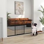 Barreira de Segurança Extensível para Portas e Escadas com Fechamento Automático e Sistema de Duplo Bloqueio 74 - 147,5x76,2 cm Preto
