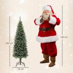 Árvore de Natal 150 cm Árvore de Natal Artificial com 395 Ramos e Suporte de Metal Árvore de Natal para Interior Verde