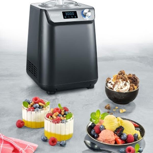 Máquina de Gelados / Iogurtes 1.2L 135W (Preto) - SEVERIN