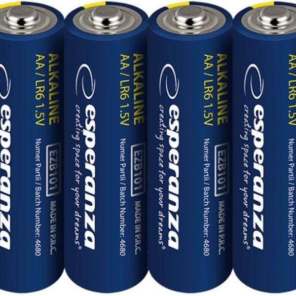 Pack 4x Pilhas Alcalinas 1,5V LR06 AA - ESPERANZA