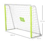 Baliza de Futebol com Estrutura Metálica e Rede para Treino no Jardim ao Ar Livre 186x62x123 cm Amarelo