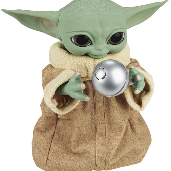 Figura Animatronic Edition Star Wars The Mandalorian: Baby Yoda Galactic Snackin’ Grogu - HASBRO