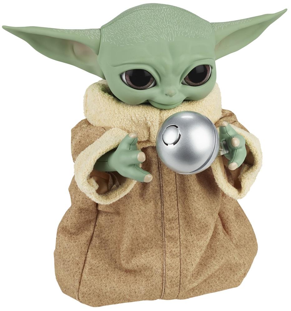 Figura Animatronic Edition Star Wars The Mandalorian: Baby Yoda Galactic Snackin’ Grogu - HASBRO