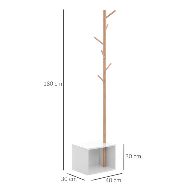 Cabide de Pé com Sapateira Pendurador 40x30x180cm