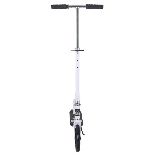 Trotinete Dobrável para Crianças de 7 a 14 Anos Trotinete Infantil com Guiador Ajustável em 4 Níveis e Travão 88x37x75 - 100cm Branco