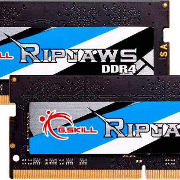 Memória RAM SO - DIMM Ripjaws 16GB (2x8GB) DDR4 - 3200MHz CL22 1.20V Preta - G.SKILL