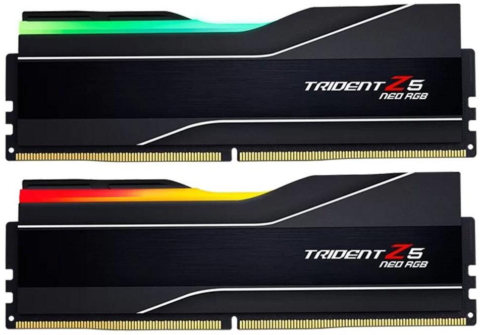 Memória RAM Trident Z5 Neo RGB 64GB (2x32GB) DDR5 6000MHz CL30 (Preto) - G.SKILL