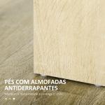 Mesa de Sala de Jantar para 4 - 6 Pessoas Estilo Moderno com Bancada de Melamina de Madeira Carga 50 kg 120x69x75 cm Carvalho