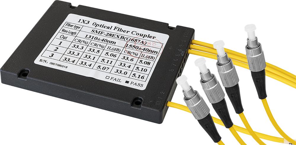 Spliter Fibra Óptica 3 Saídas c/ Pigtails - INVACOM