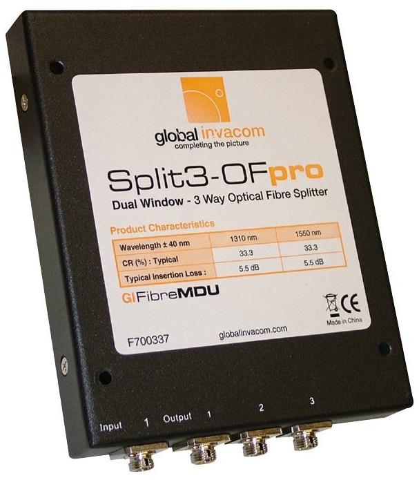 Splitter Fibra Óptica 3 Saídas - INVACOM