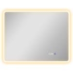 Espelho LED para Casa de Banho 90x70 cm com Bluetooth, 3 Tons de Luz, Antiembaciamento, Memória e IP44