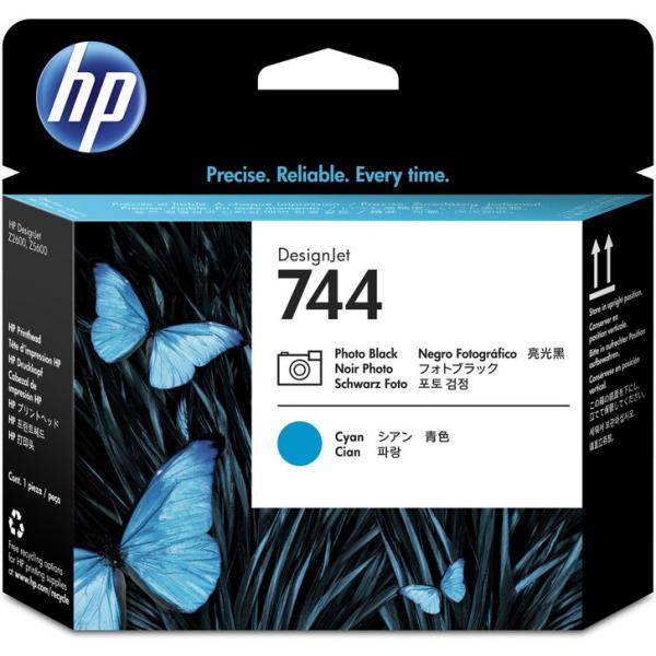 Cabeça de Impressão 744 PostScript Z5600 44 - in / Z2600 24 - in (Ciano / Preto) - HP