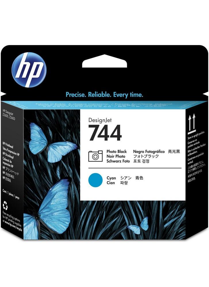 Cabeça de Impressão 744 PostScript Z5600 44 - in / Z2600 24 - in (Ciano / Preto) - HP