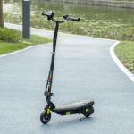 Trotinete Elétrica Dobrável com Velocidade Máx. 12 km/h Motor 120 W Autonomia Máxima 10 km e Farol LED 75x48x93 - 105 cm Preto