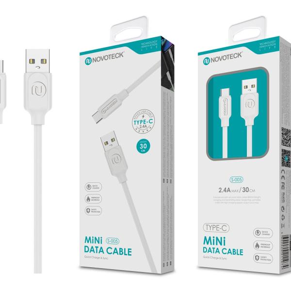 Mini Cabo Type-C 2.4A 0.3M S-005