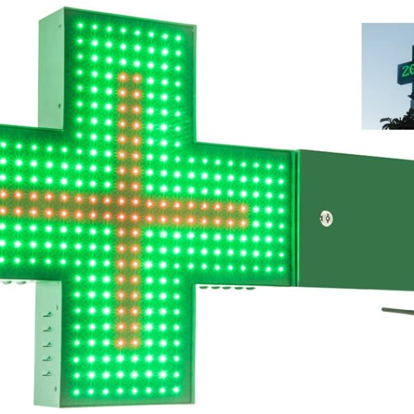 Painel LED DIP546 P10 RGB Sinalizador Farmácia Exterior (Bi - Direcional)