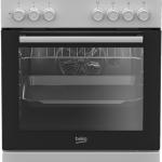 Fogão a Gás Natural FBE62120WD + Forno Elétrico 66L (Preto/Branco) - BEKO