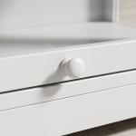 Vitrina Expositora para Coleções com 2 Níveis e Portas em Acrílico para Figuras, 59,5x30x73 cm, Branco