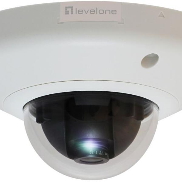 Câmara de Vigilância Fixa Dome IP Network 3 - Megapixel 802.3af PoE (Branco) - LEVEL ONE