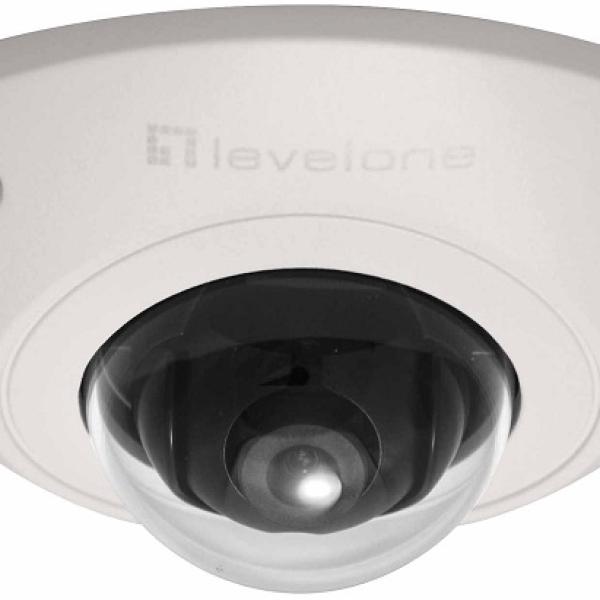 Câmara de Vigilância Fixa Dome IP Network 2MP (Branco) - LEVEL ONE