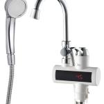 Torneira Eléctrica de Lavatório Sprinkle 3300W 220V IPX4 c/ Chuveiro (Água Quente 30~60ºC) - WELL