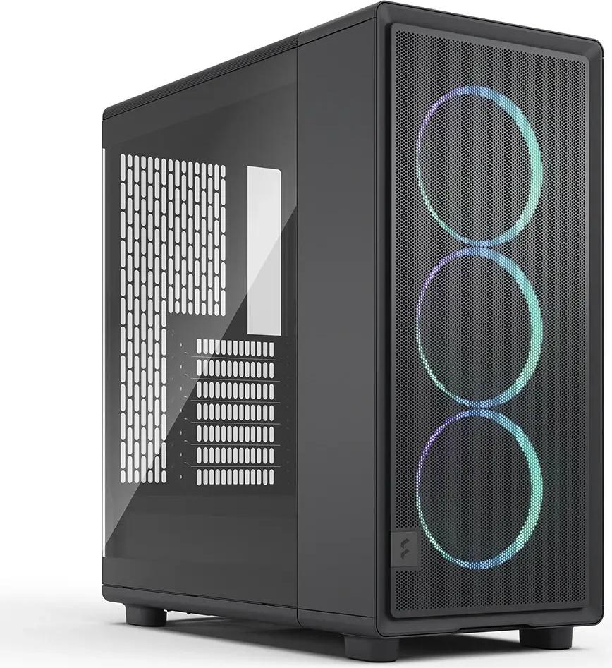Caixa ATX Epoch Black Tempered Glass RGB Light Tint - FRACTAL DESIGN