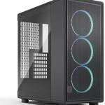 Caixa ATX Epoch Black Tempered Glass RGB Light Tint - FRACTAL DESIGN