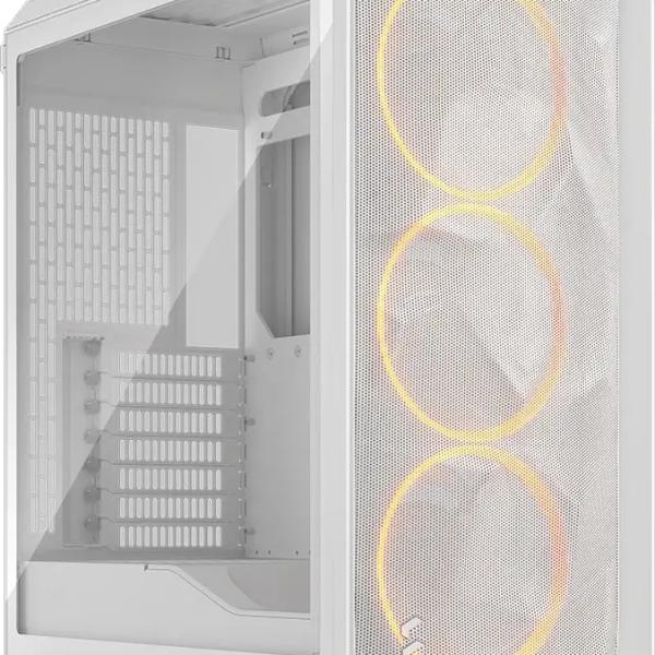 Caixa Extended - ATX Meshify 3 RGB Tempered Glass Clear Tint (Branco) - FRACTAL DESIGN