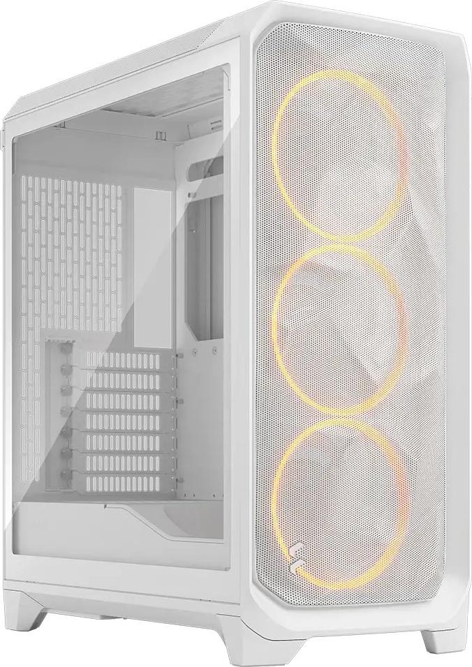 Caixa Extended - ATX Meshify 3 RGB Tempered Glass Clear Tint (Branco) - FRACTAL DESIGN