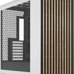 Caixa ATX North XL RC Chalk White Tempered Glass Clear Tint - FRACTAL DESIGN