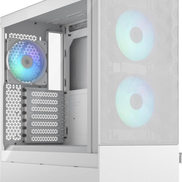 Caixa ATX Pop Air RGB White TG Clear Tint - FRACTAL DESIGN