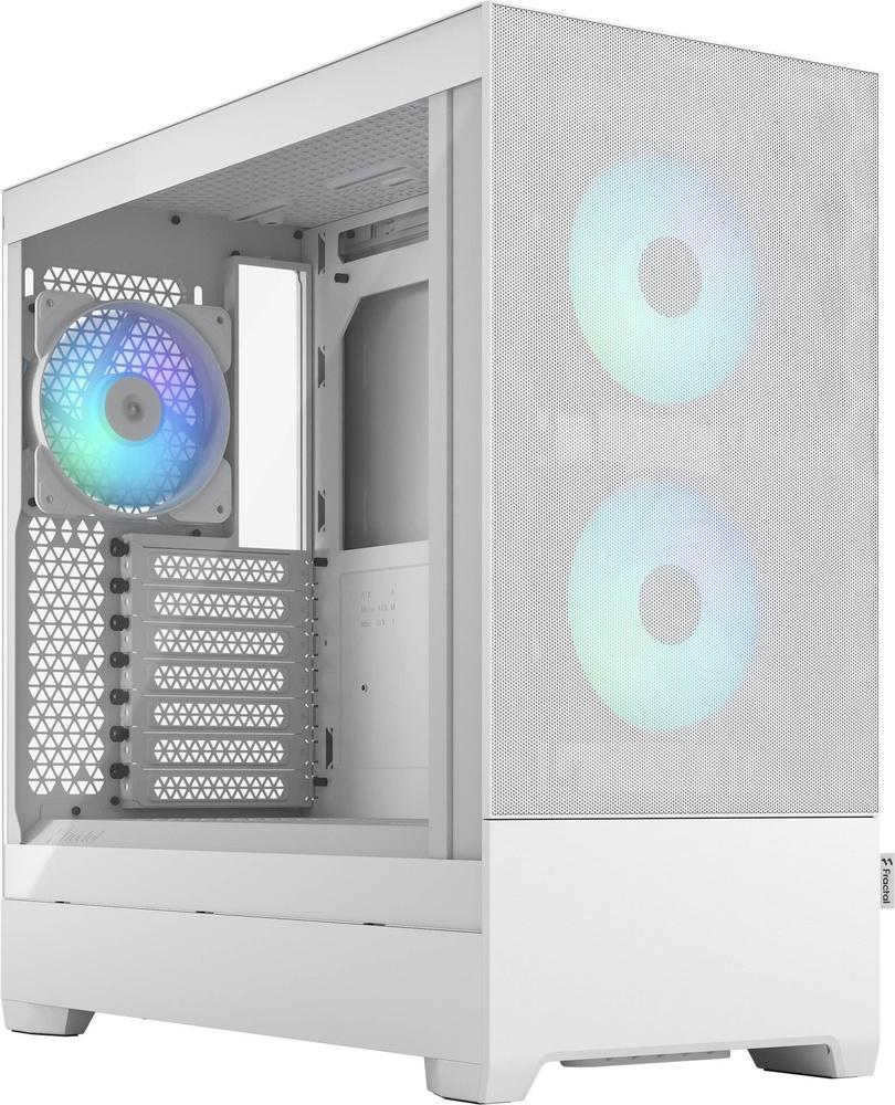 Caixa ATX Pop Air RGB White TG Clear Tint - FRACTAL DESIGN
