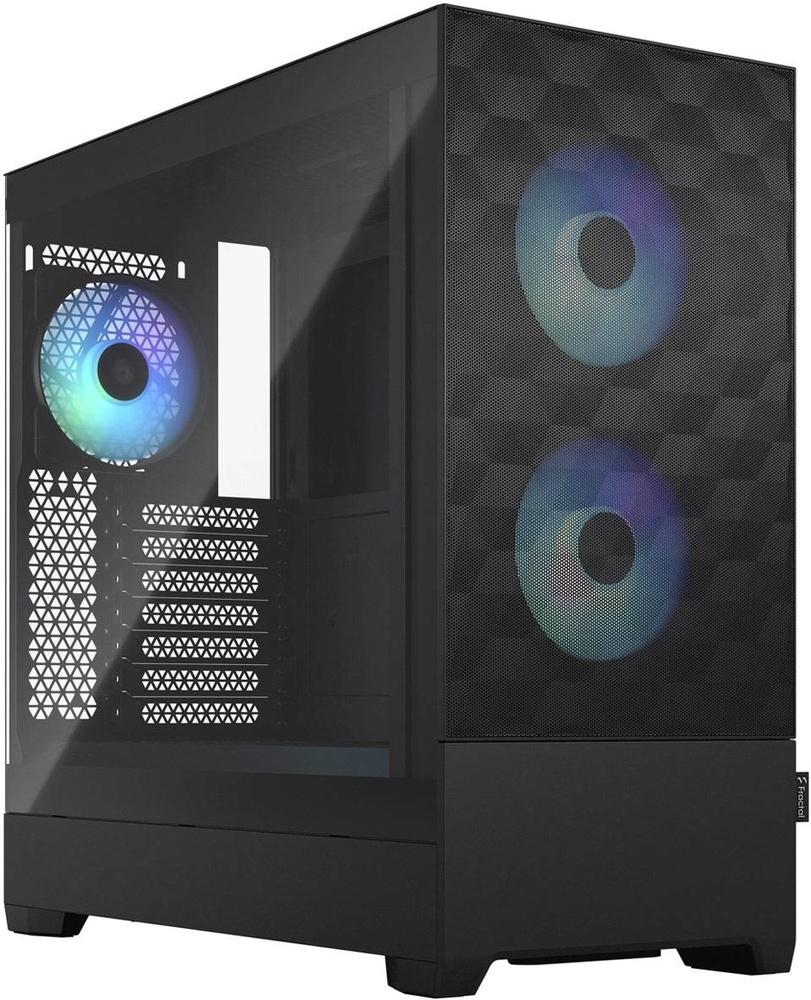Caixa ATX Pop Air RGB Black TG Clear Tint - FRACTAL DESIGN