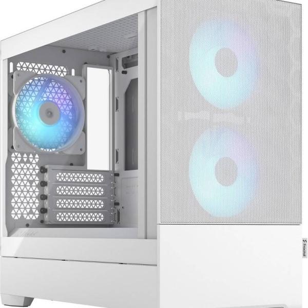 Caixa Micro - ATX Pop Mini Air RGB White TG Clear Tint - FRACTAL DESIGN