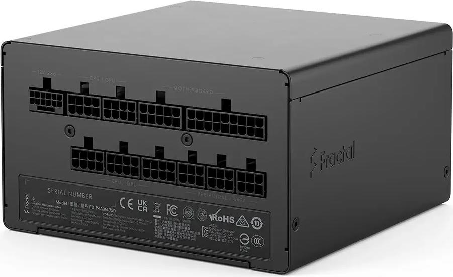 Fonte de Alimentação ATX Ion 3 Gold 750W ATX 3.1/PCIe 5.1 80 Plus Gold Full Modular - FRACTAL